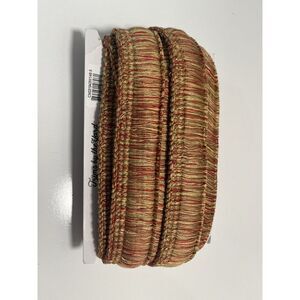 Expo International Gold and Red Trim 15 Feet 1.5" Wide Sewing Christmas Curtains